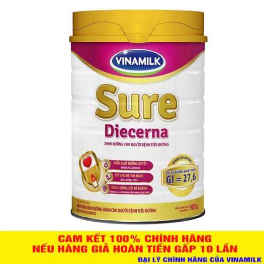 SỮA BỘT CHO NGƯỜI TIỂU ĐƯỜNG VINAMILK SURE DIECERNA 900G