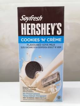 SỮA ĐẬU NÀNH BÁNH QUY KEM [Malaysia] HERSHEY’S Soyfresh Flavoured Soya Milk (halal)