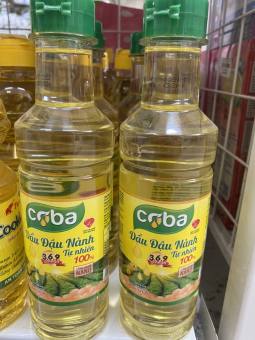 Combo 2 Chai DẦU ĐẬU NÀNH TỰ NHIÊN 100% COBA 400ML - Date mới 2024