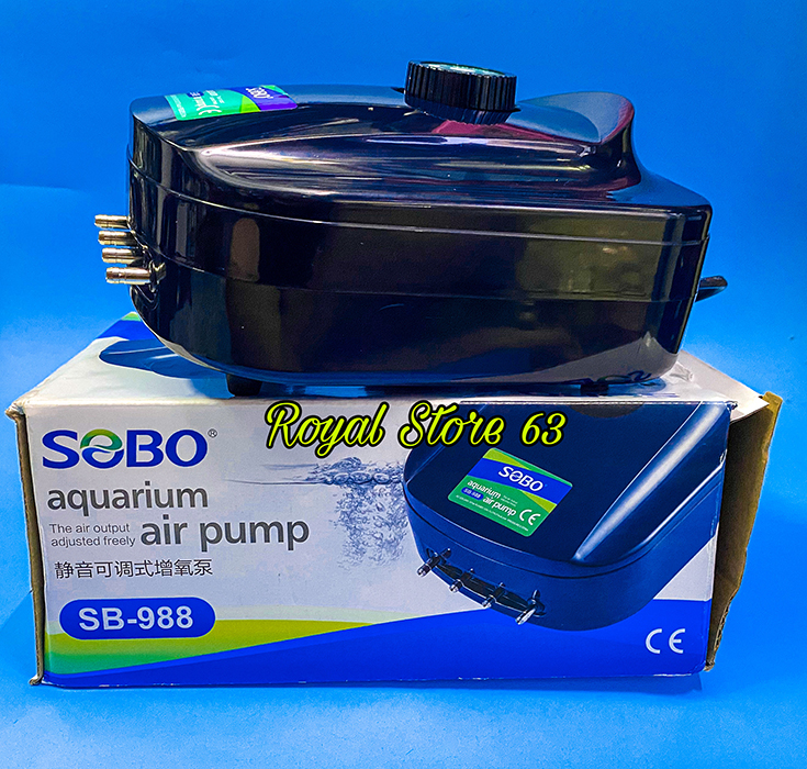 Sobo SB-988 máy tạo oxy cho bể cá 4 vòi 12w