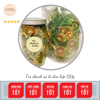 Trà chanh sả lá dứa gói lớn 110gr thức uống tăng cường sức khỏe cho mùa dịch - giảm cân detox