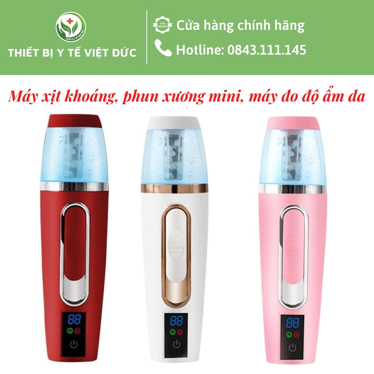 Máy xịt khoáng, phun sương mini nano cao cấp, máy xông hơi mặt ion cầm tay