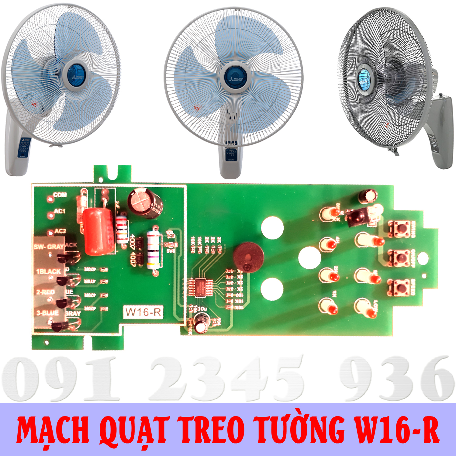 Mạch Quạt Treo MITSUBISHI cho quạt mát