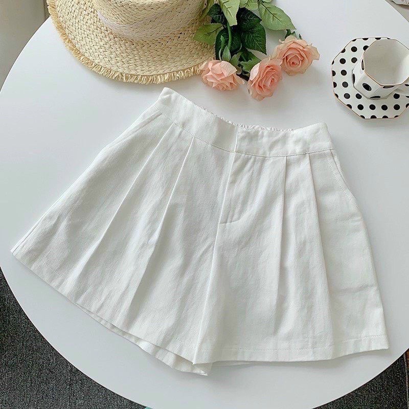 Quần Short Nữ Cạp Cao phối lưng thun cao cấp dễ mặc