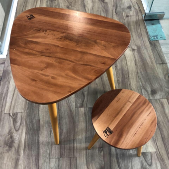 Bộ bàn cà phê - Bàn ghế gỗ xuất nhật -Bộ Bàn trà 3 ghế - Bộ bàn 3 ghế gỗ