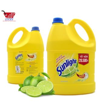 Nước rửa chén Sunlight 3.8kg Hương Chanh Chiết xuất chanh tươi