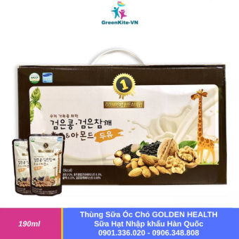 Sữa Hạt Óc Chó Hạnh Nhân GOLDEN HEALTH 195ml - Sữa Hạt Nhập Hàn Quốc