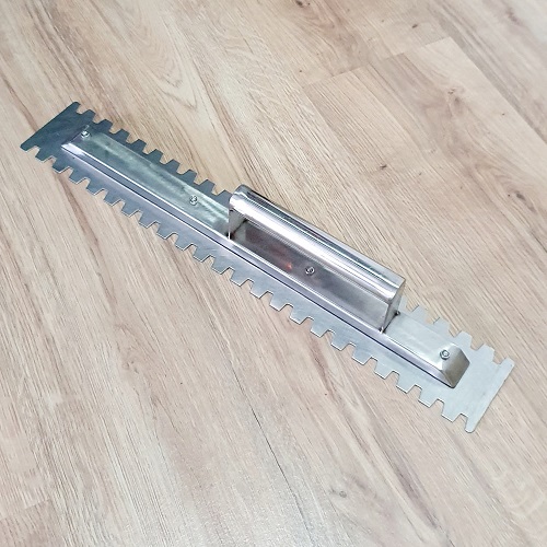 Bay chuyên dụng lát gạch inox lưỡi dài 50cm rãnh răng cưa vuông 10mm dụng cụ xây dựng chuyên nghiệp bền bỉ