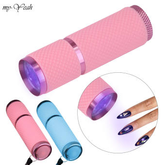 myyeah 2 Màu Máy Sấy Móng Tay Mini 9 Bóng LED Cầm Tay Đèn Pin Chữa Móng Nhanh Đèn UV Hình Dạng Móng Tay Máy Dụng Cụ Làm Móng Tự Làm