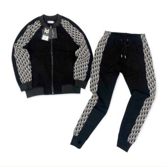 Đồ bộ nỉ nam - bộ thu đông dài tay khóa DO chất liệu nỉ bóng cao cấp - HD4