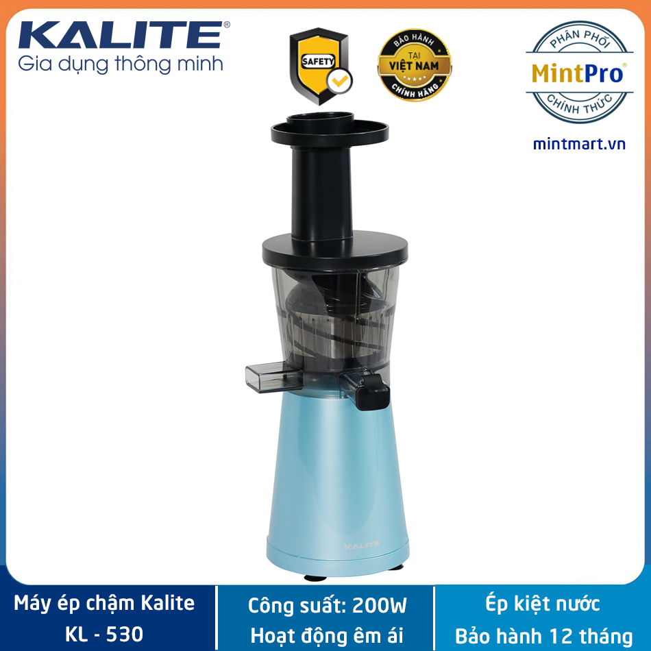 Máy ép chậm, máy ép hoa quả kalite kl-530 - hàng chính hãng - bảo hành 12 tháng
