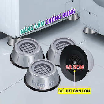 COMBO 4 Đế Chống Rung Máy Giặt Chống Ồn TPU Kê Chân Máy Giặt Tủ Lạnh Nội Thất Chịu Tải Lớn Tiện Lợi