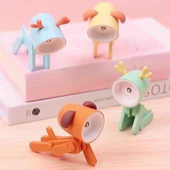 Đèn Led Để Bàn Mini Hình Chú Chó Dễ Thương Có Thể Gập Lại