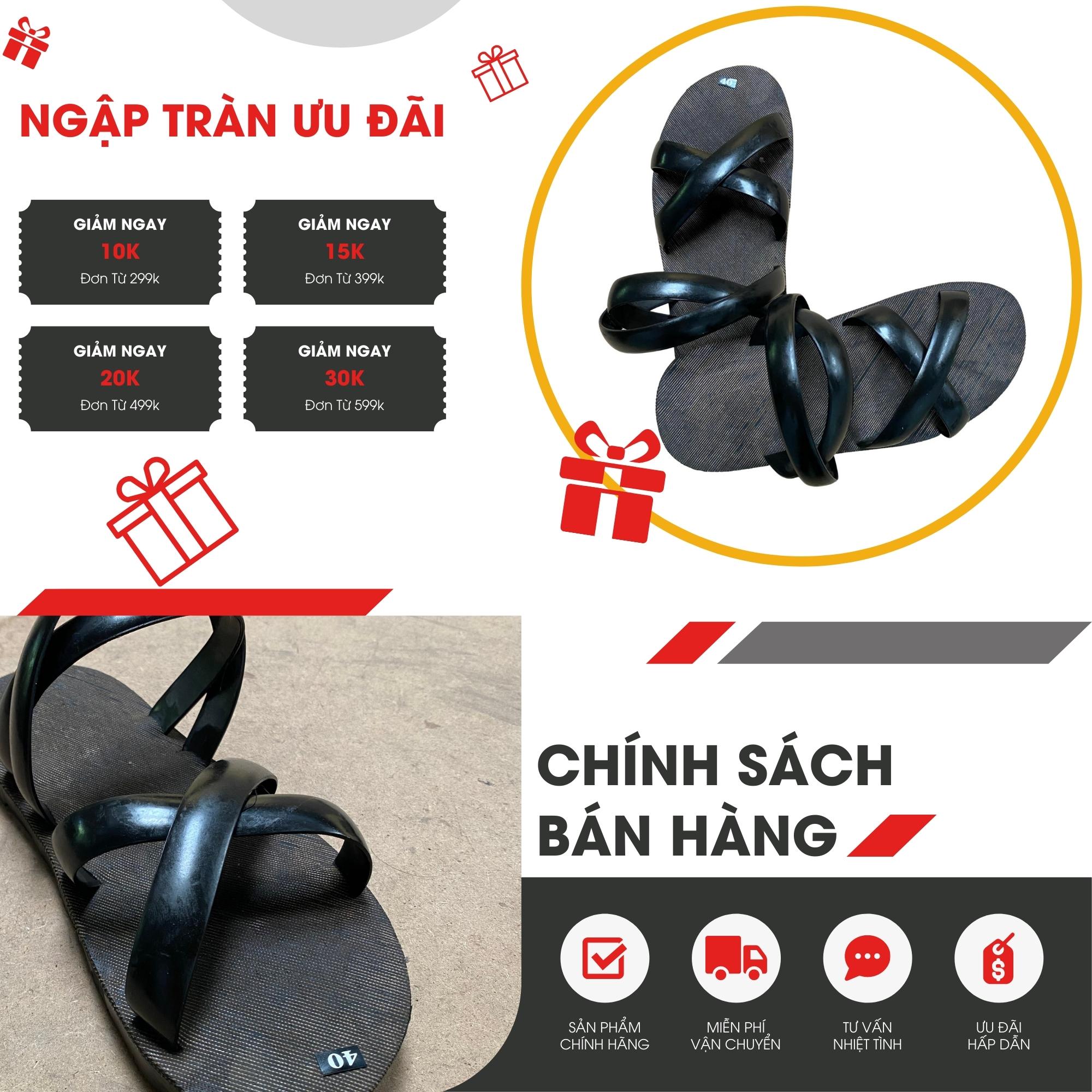 Dép cao su, bác hồ, bộ đội trường sơn, đúc 4 quai khe sanh lốp máy bay bố vải mài vua dép lốp