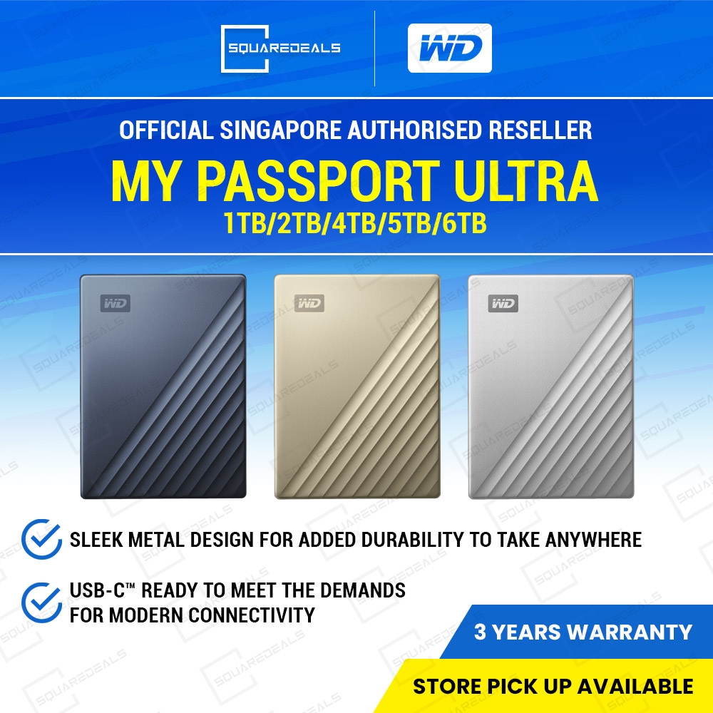 Western Digital WD My Passport Ultra 1TB USB-C Portable Hard Drive