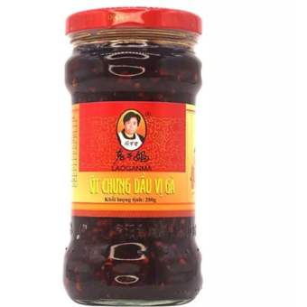 Ớt Chưng Dầu Laoganma Vị Gà 280gr/ Ớt Chưng Dầu Vị Gà - NK Chính Hãng Laoganma