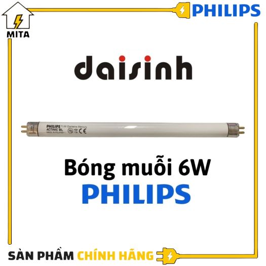 Bóng đèn bắt muỗi Philips 6W - Bóng thay thế cho đèn muỗi Daising