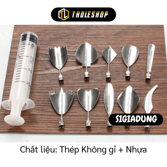 Dụng cụ làm rau câu - Bộ 10 dụng cụ làm thạch rau câu 3D nghệ thuật - Bộ dụng cụ làm thạch rau câu 3D tạo kiểu hoa lá nhiều mẫu