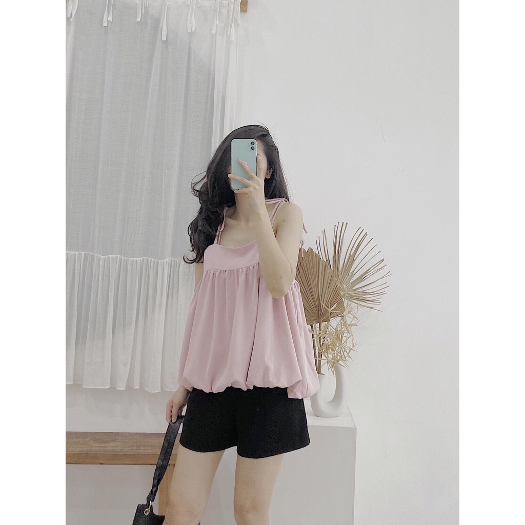 Yu cherry | áo nữ tulips halter top ya357
