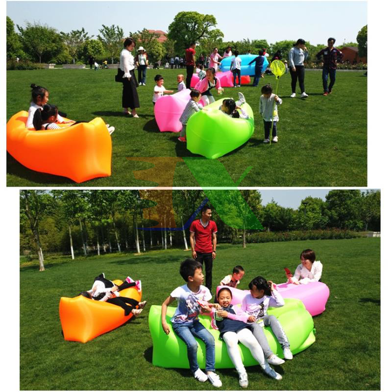 Đệm hơi, sô pha (sofa) hơi, túi ngủ văn phòng, túi hơi du lịch, nệm hơi dã ngoại cao cấp vải 190T - màu ngẫu nhiên