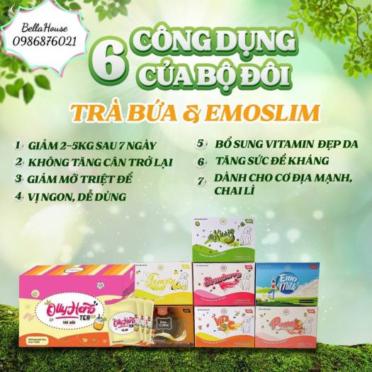 Bột Trái Cây Giảm Cân Emo Detox (7Gói/1 hộp)