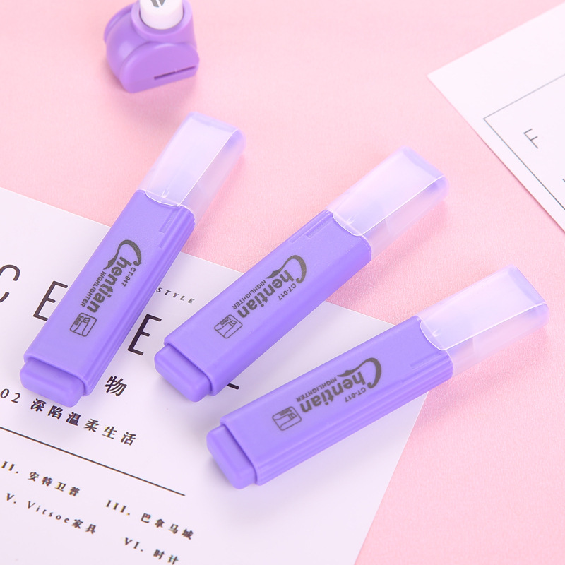 Bút nhớ highlight Chentian, bút nhớ nhiều màu cute