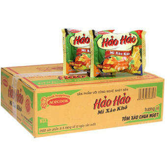 Thùng 30 gói mì xào Hảo Hảo tôm xào chua ngọt 75g