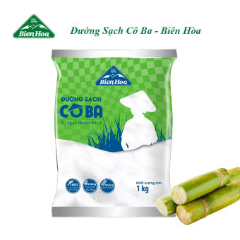 Đường sạch Cô Ba, đường cát trắng Biên Hòa 1kg/túi