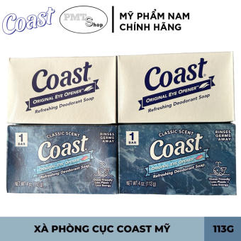 Combo 4 cục Xà bông Coast 113g Original Eye Opener Refreshing Deodorant Soap diệt khuẩn, khử mùi