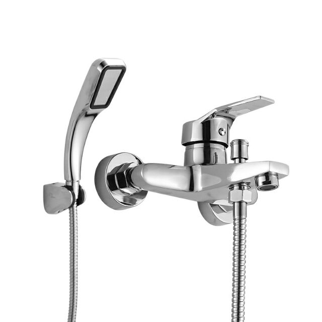 Bộ củ sen tắm nóng lạnh giá rẻ mạ crom sáng bóng mas tặng kèm 2 chân chữ z