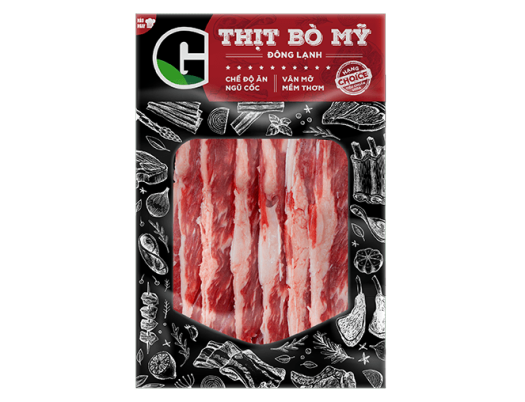 Ba Chỉ Bò Mỹ Cắt Dày G Kitchen 300g