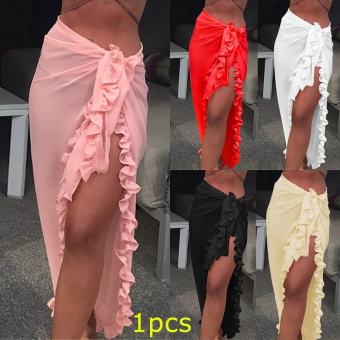 Pick Me Up Váy Quấn Nữ Diềm Xếp Nếp Áo Bikini Sarong Váy Voan Đi Biển Đồ Bơi