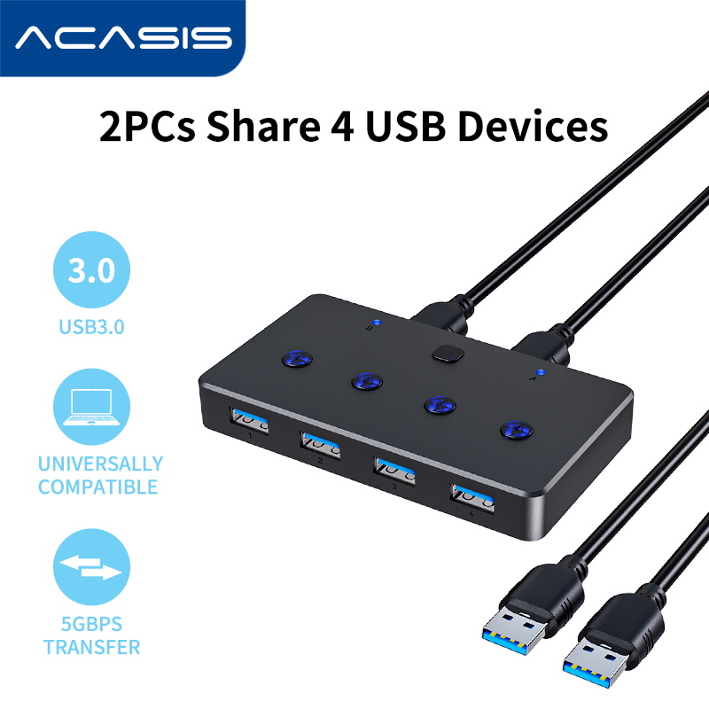 ACASIS USB 3.0 Sharing Switch, 2 Computers 4