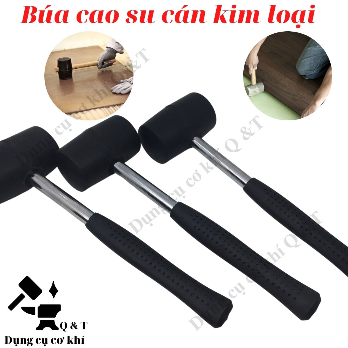 Búa cao su 2 đầu trọng lượng 300g 600g