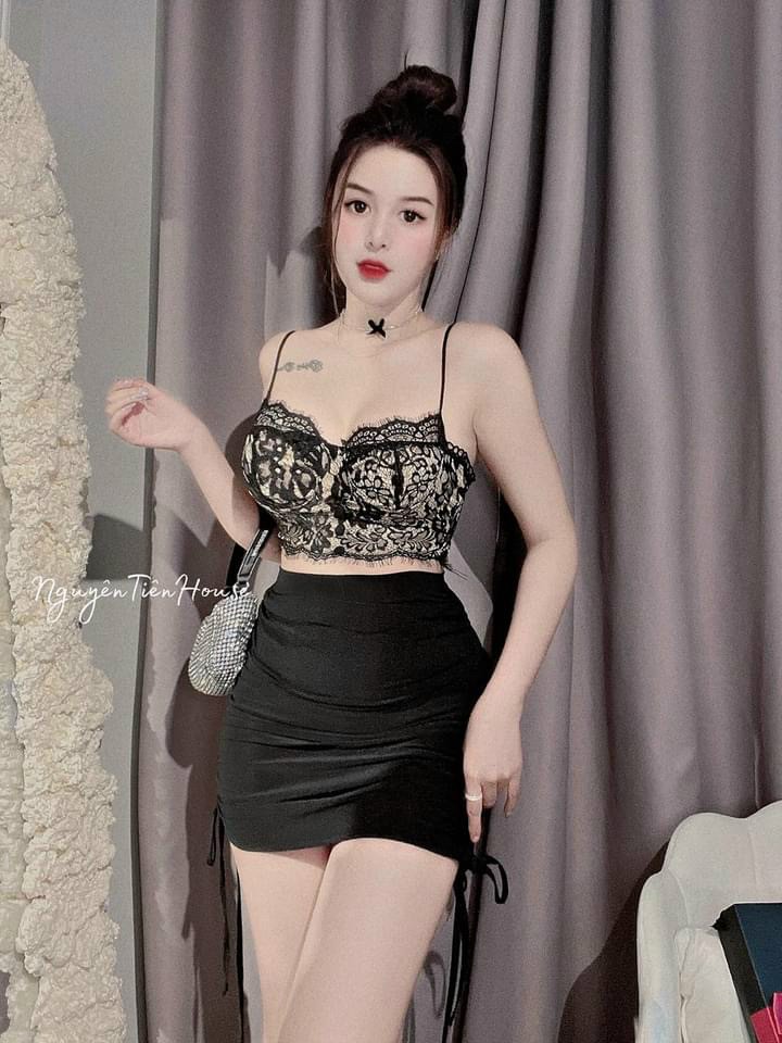ÁO 2 dây bra chất ren