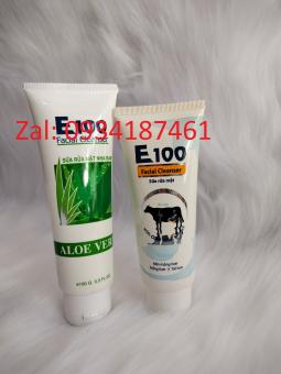 Sữa rửa mặt trắng da E100