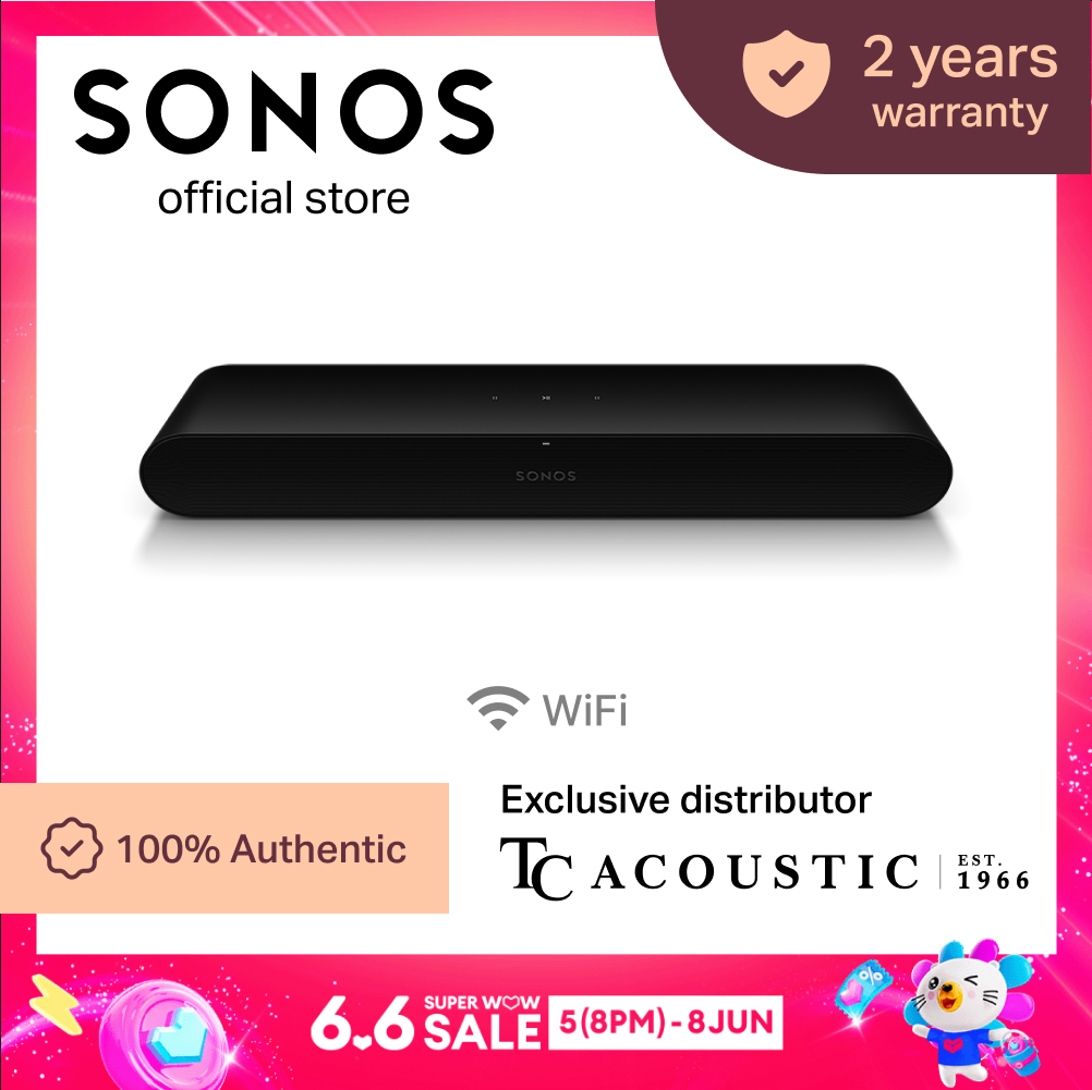 Sonos Beam Gen 2 Soundbar With Dolby Atmos For Your Smart TV Sonos