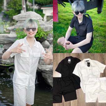 Bộ Đũi Hot Nam - Áo Đũi Cộc Quần Đũi Ngắn ,Chất Mát Mẻ 2023