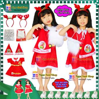 ĐẦM NOEL VÁY NOEL CHO BÉ GÁI CHẤT VẢI NỈ TỪ 1 - 10 TUỔI - TRANG PHỤC NOEL GIÁNG SINH CHO BÉ [BÁN LẺ GIÁ SỈ]