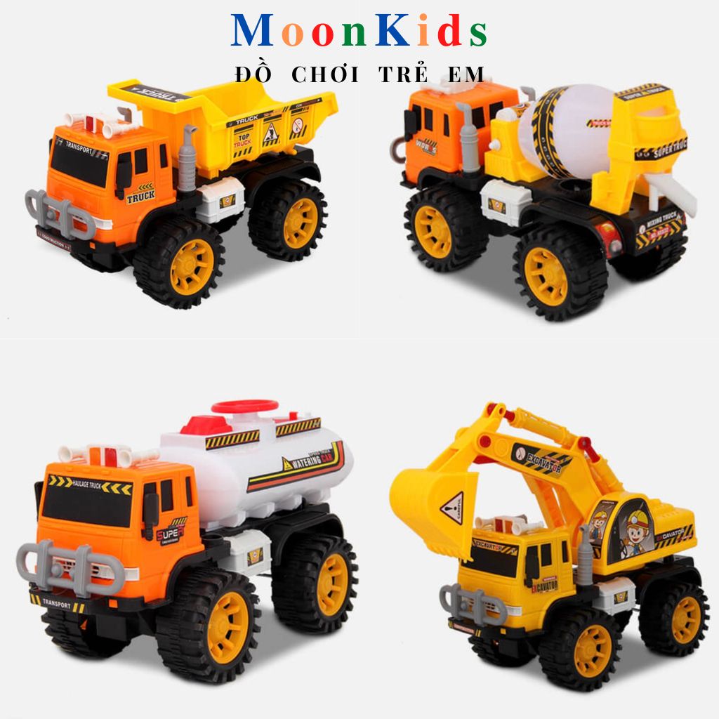 <HCM + CAO CẤP> Xe công trình caocấp cho bé🚚Xe đồ chơi ,Xe công trình cho bé,oto chobé trai,oto cho bé chất liệu nhựa ABS,xe ben đồ chơi,xe cẩu cho béxe công trình cho bé