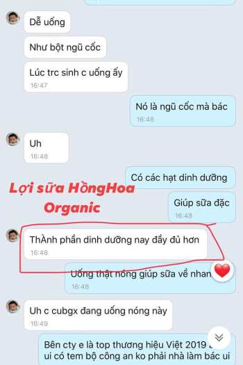 Ngũ cốc lợi sữa Hồng Hoa