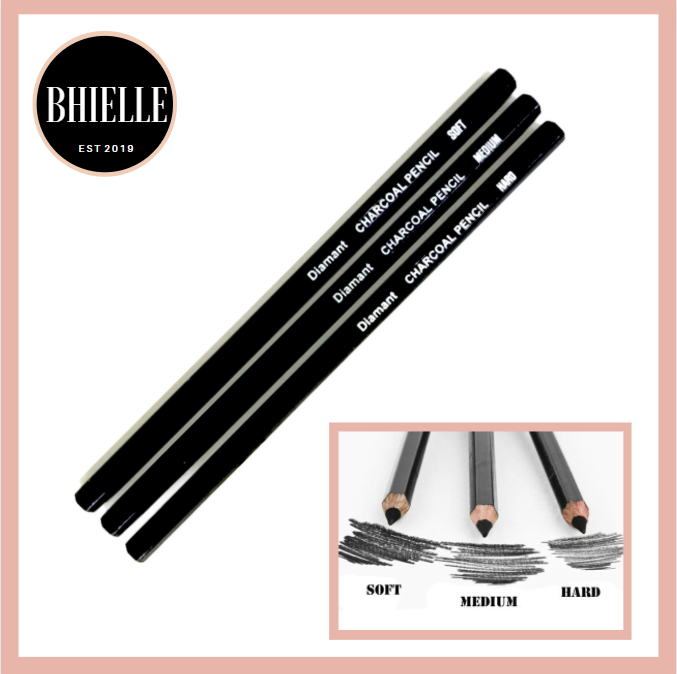 DIAMANT Charcoal Pencil for Drawing and Sketching Sold per piece