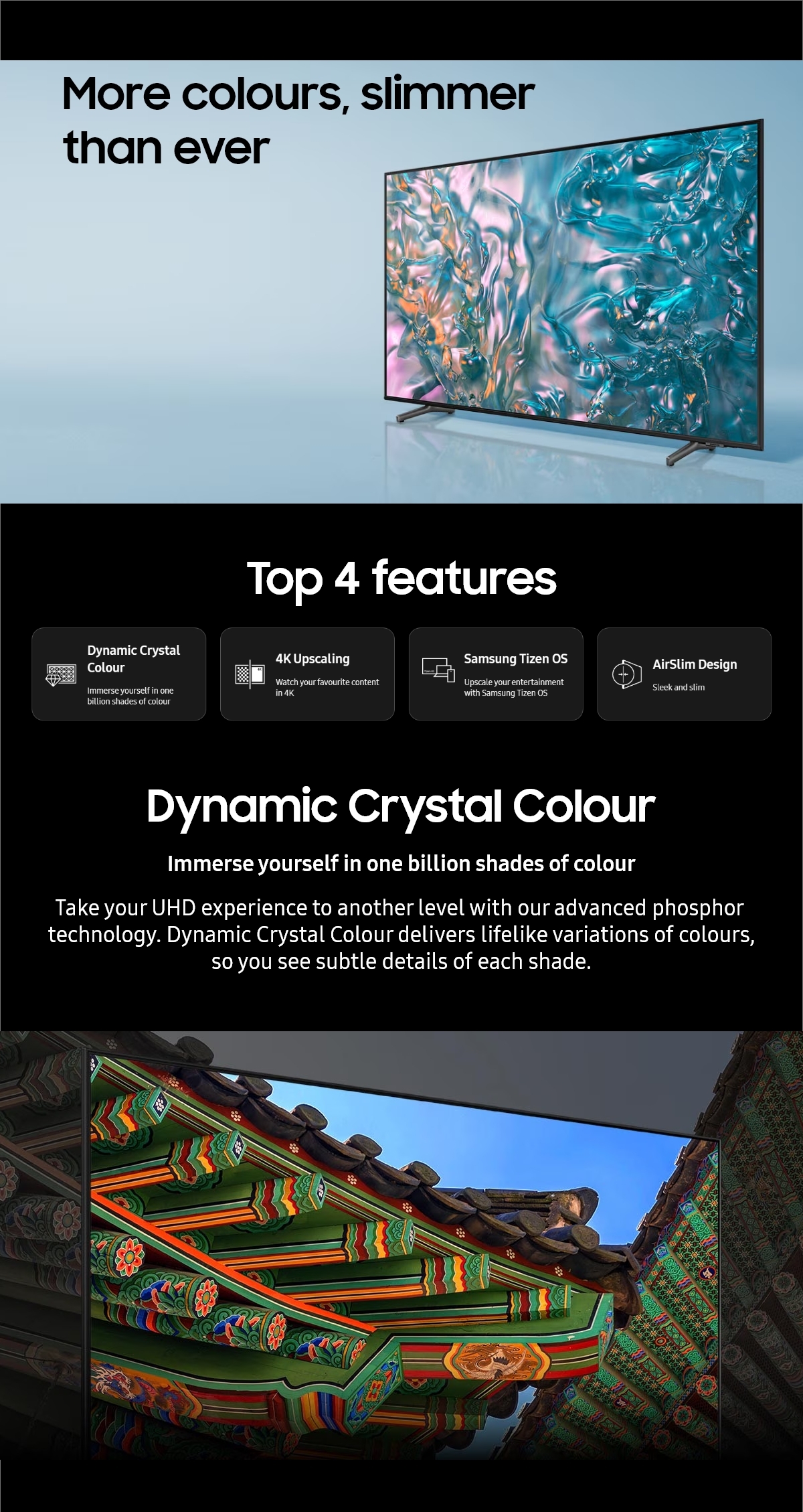 Samsung Crystal UHD DUE800 4K Tizen OS Smart-TV (2024) [Exklusiv online]