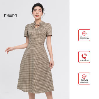 Đầm công sở NEM Fashion tay ngắn D41102