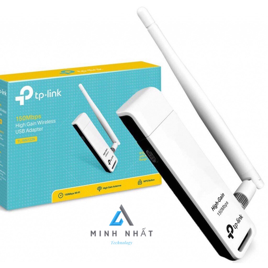 Bộ chuyển đổi usb wifi tp-link tl-wn722n chuẩn n 150mbps