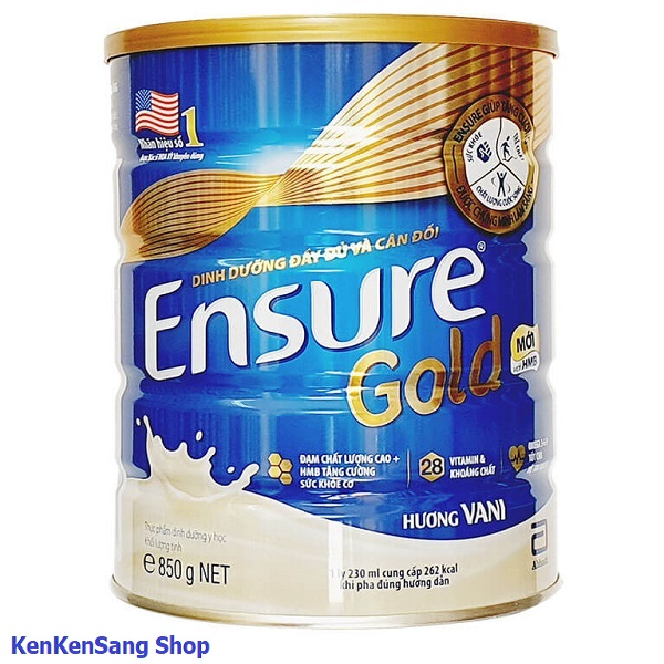 Sữa bột abbott ensure gold hmb mới hộp 850g