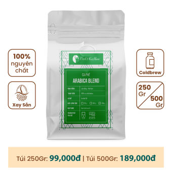 Cà phê rang mộc Arabica Blend 500Gr