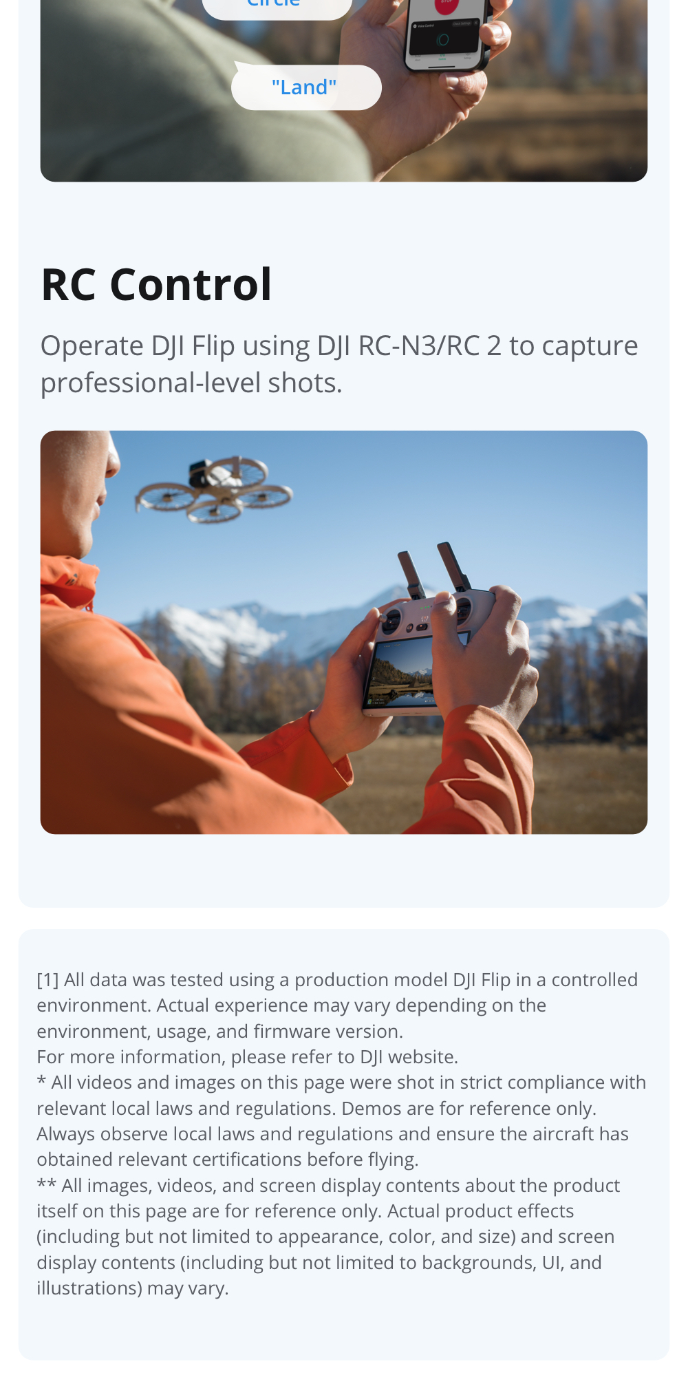 DJI Flip - Camera Drone | 6 Shooting Modes | Under 249g | AI Subject Tracking | Foldable Propeller Guard · v12