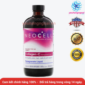 Collagen chiết xuất từ quả Lựu Neocell Collagen +C Pomegranate Liquid 473ml của Mỹ.