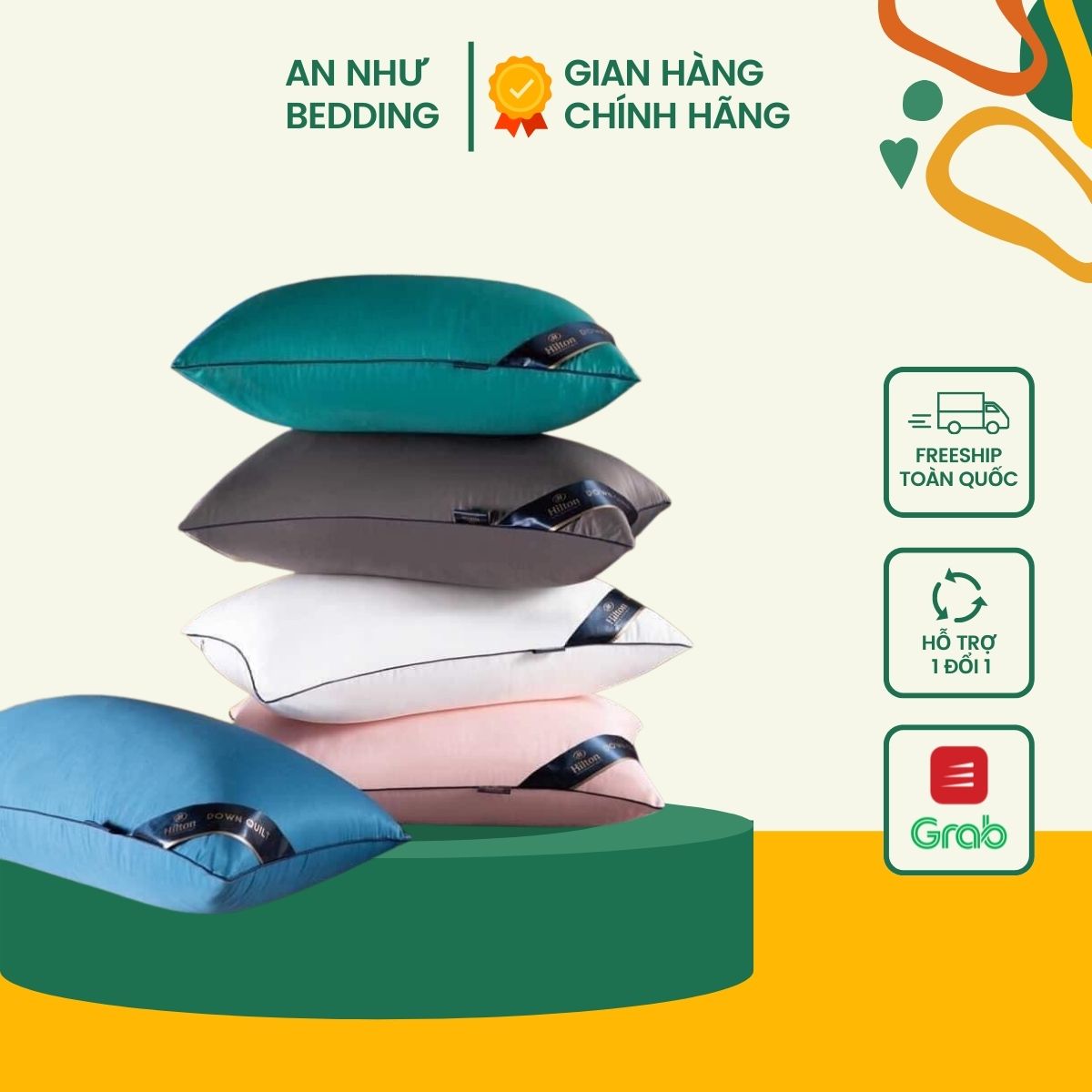 Ruột gối hiltonruột gối nằm 45x65cm An Như Bedding